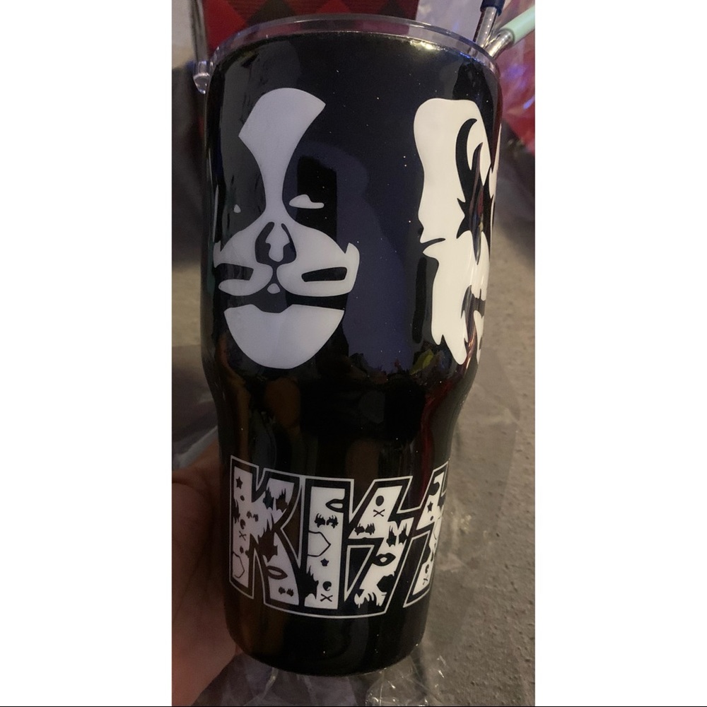 COPY - Kiss Band 32oz Custom hot/cold tumbler cup